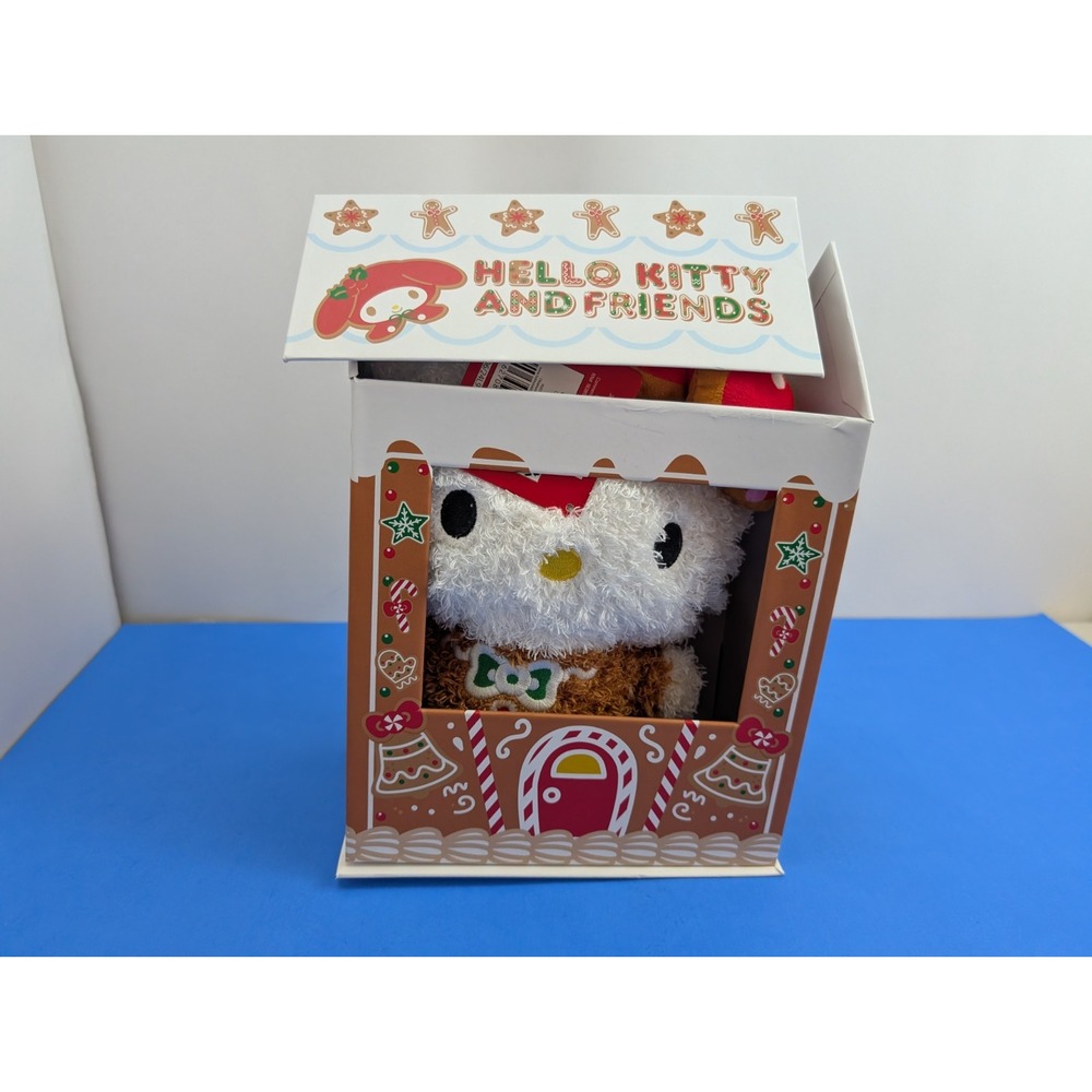 Hello Kitty Gingerbread House Plush Hugger Pillow (Crushed Box)